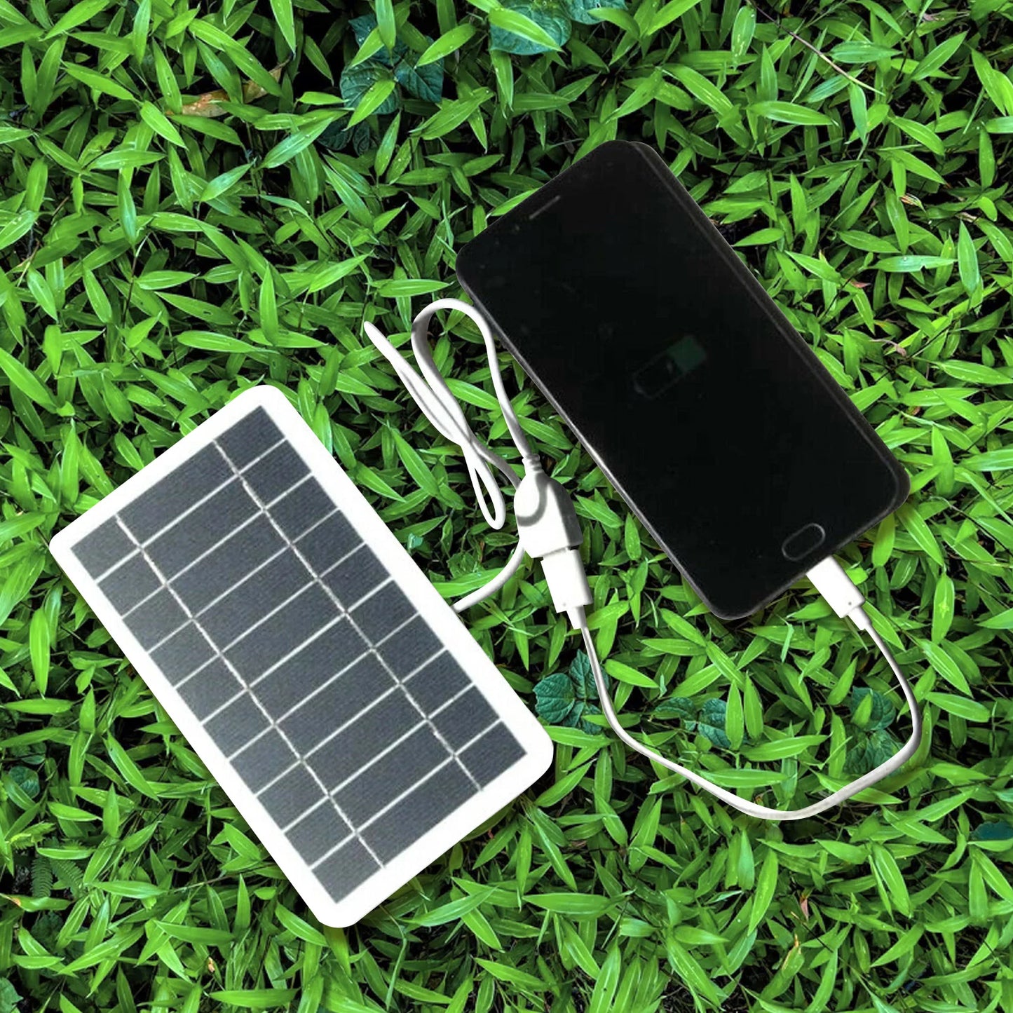 Mini Cargador Solar USB 5V 2W – Portátil, Rápido y Ideal para Viajes y Escalada